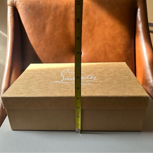 Empty Christian Louboutin Tan Shoes Box with Replacement Caps - Picture 8 of 8